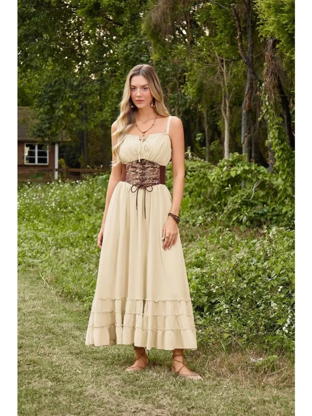 Renaissance Style Wide Elastic Corset Belt for Women - Fashionable Waist